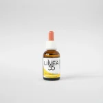 Olio corpo Linea55 da 30 ml, miscela naturale per contrastare la preoccupazione e favorire il rilassamento. Etichetta gialla.