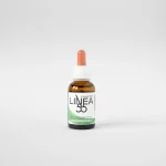 Flacone da 30 ml di olio corpo Linea55, studiato per riequilibrare l’emozione della rabbia e favorire la calma. Etichetta verde.