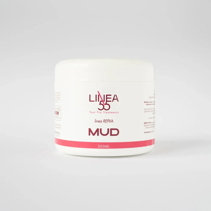 Barattolo da 500 ml di fango corpo Re9va Mud Linea55, trattamento professionale per la pelle e per la riduzione della cellulite